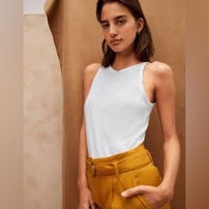 Linen White Tank. Only worn once!